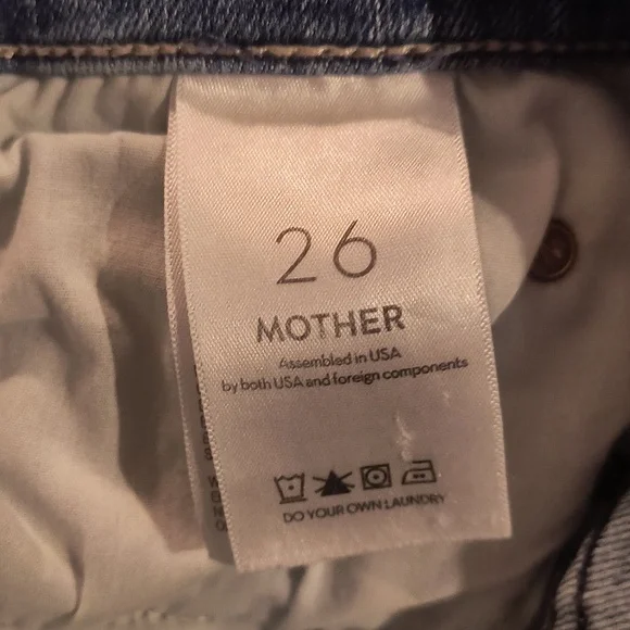 MOTHER The Dazzler Mid Rise Ankle Straight Jeans in Weekend Warrior size 26 - Picture 8 of 10